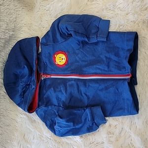 Boys hooded zippered sweater,  size 24 months, Fisher-Price,  Lion